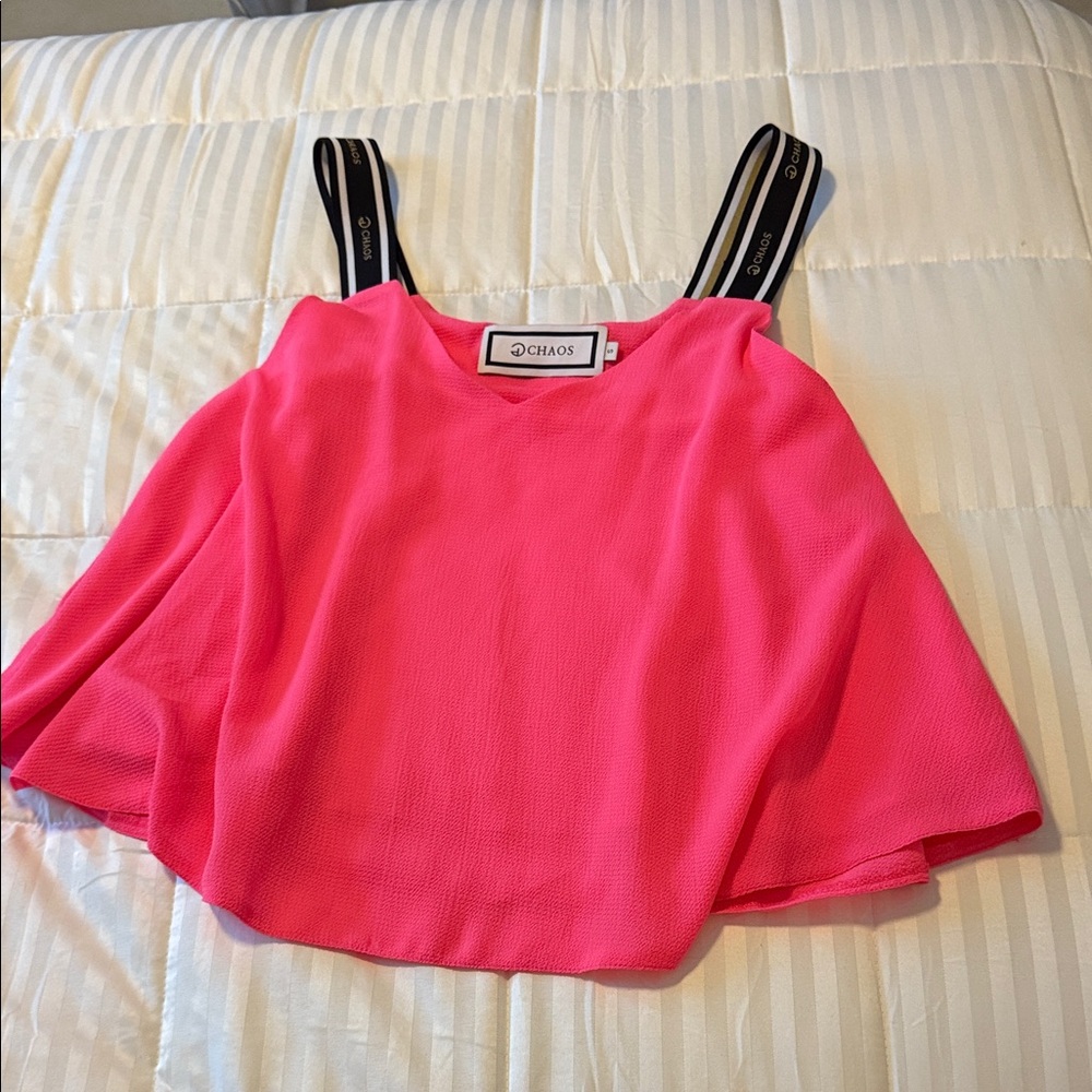Chaco Pink Tank Top with Black Straps